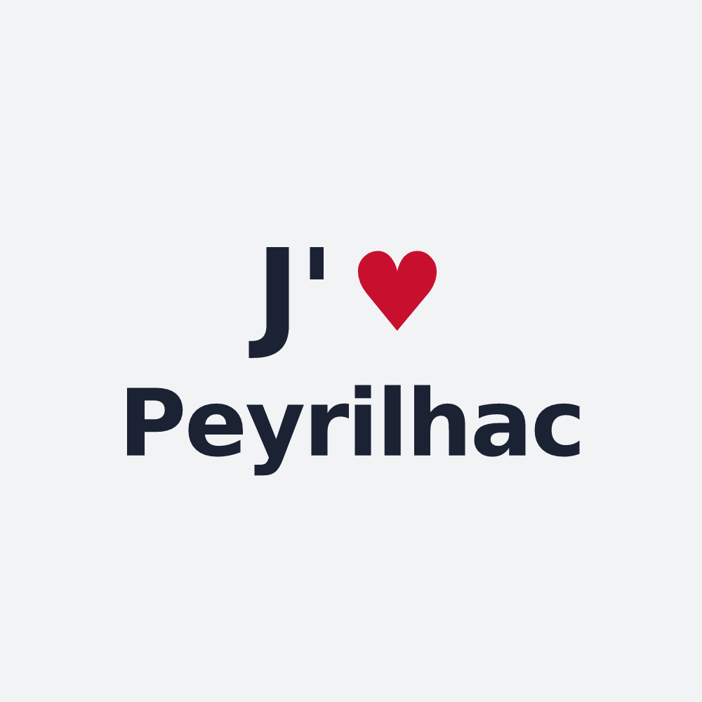 Poster personnalisé Peyrilhac — design J'aime Peyrilhac