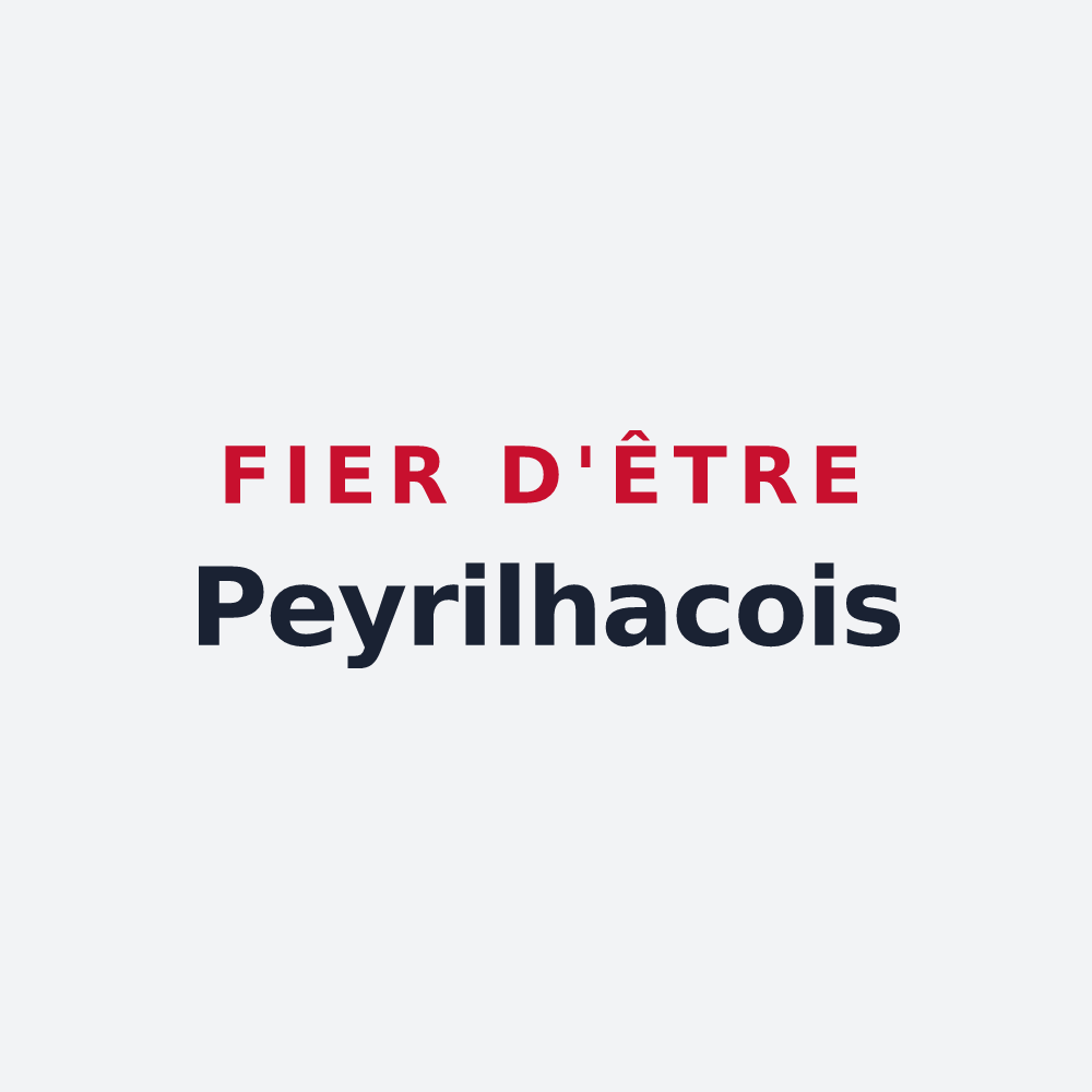 Poster « Fier d'être Peyrilhacois » — design pour Peyrilhac