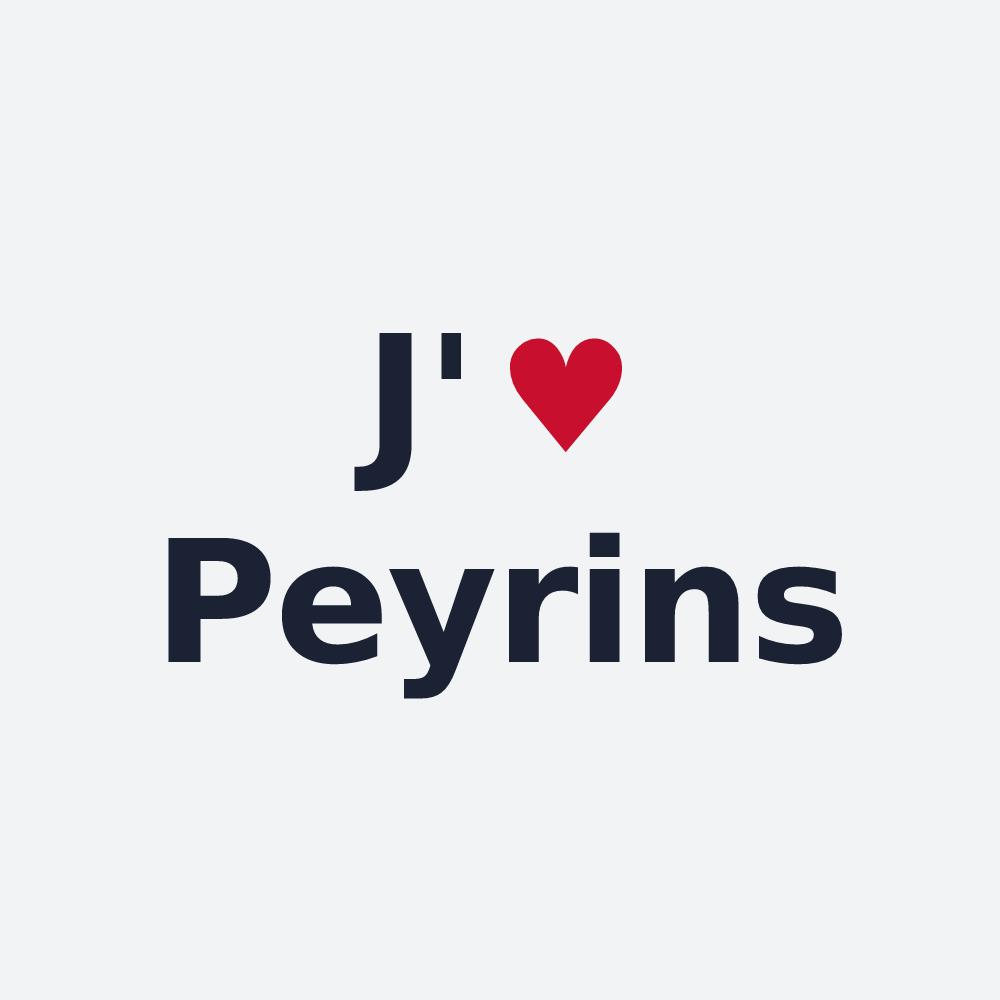 Poster personnalisé Peyrins — design J'aime Peyrins