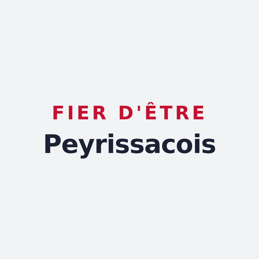 Poster « Fier d'être Peyrissacois » — design pour Peyrissac