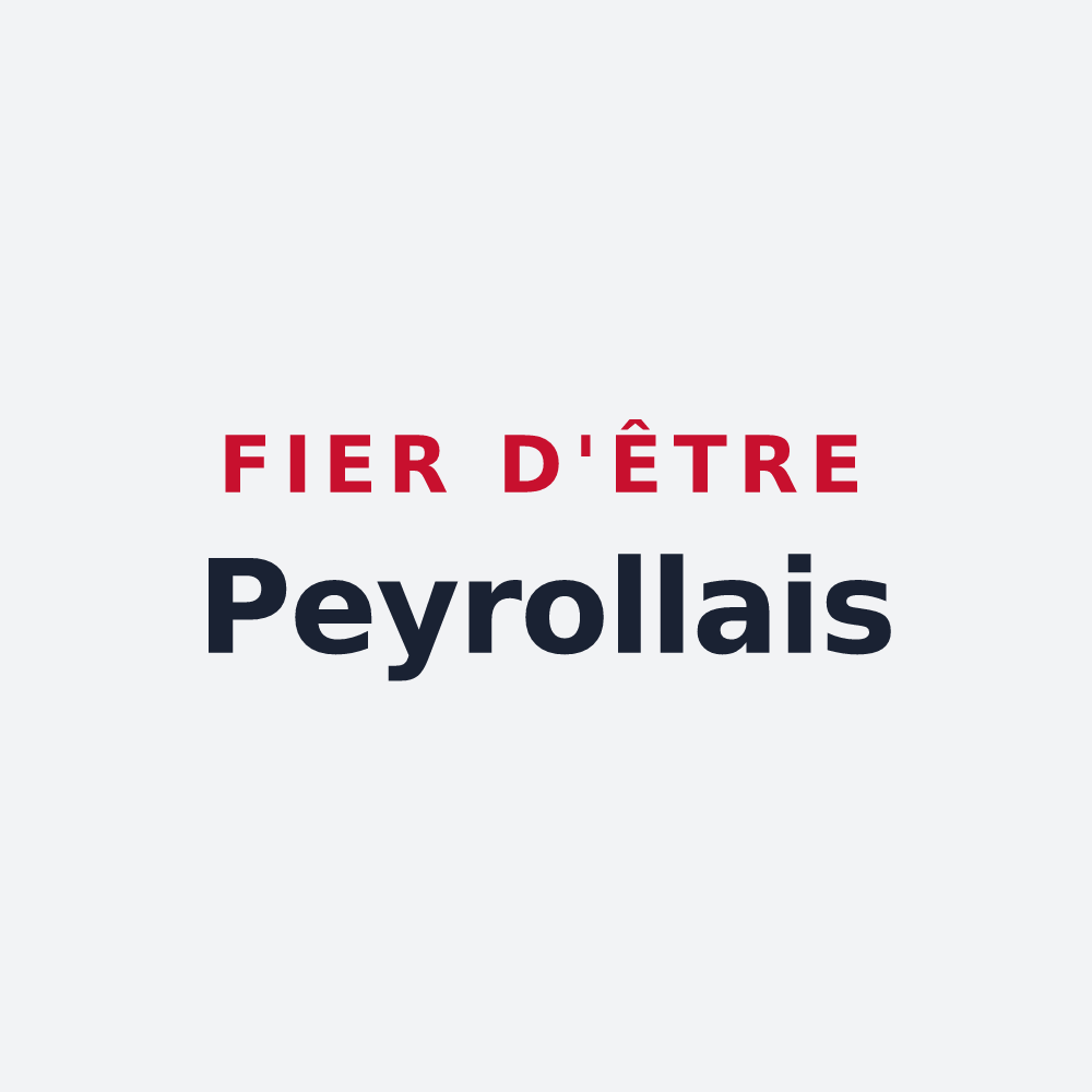 Poster « Fier d'être Peyrollais » — design pour Peyrolles-en-Provence
