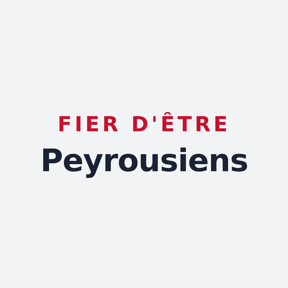 Poster « Fier d'être Peyrousiens » — design pour Peyrouse