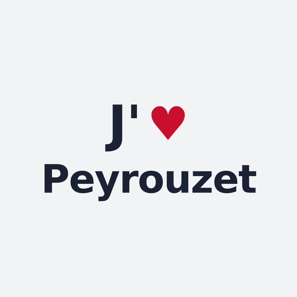 Poster personnalisé Peyrouzet — design J'aime Peyrouzet