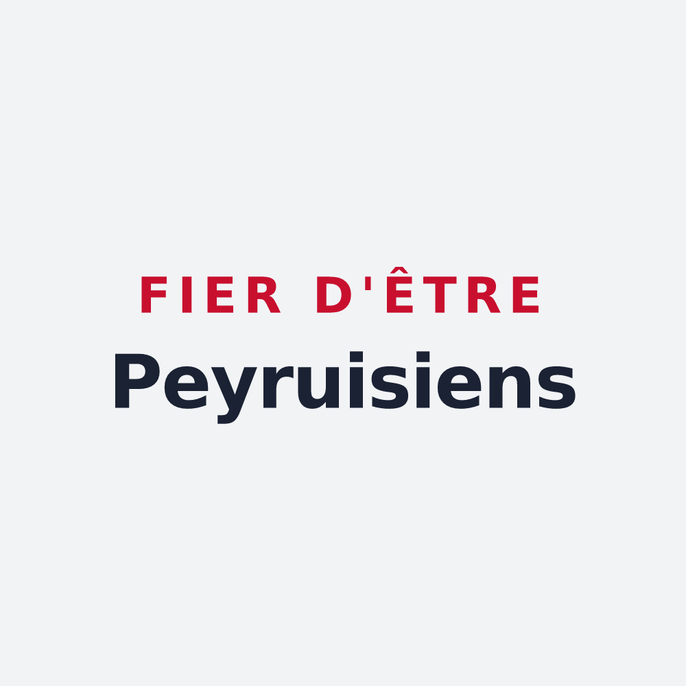 Poster « Fier d'être Peyruisiens » — design pour Peyruis