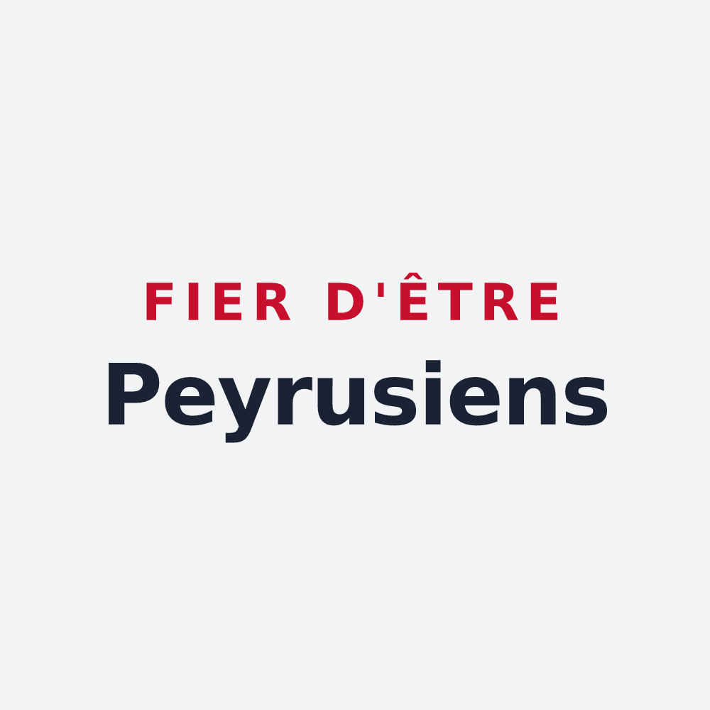 Poster « Fier d'être Peyrusiens » — design pour Peyrus