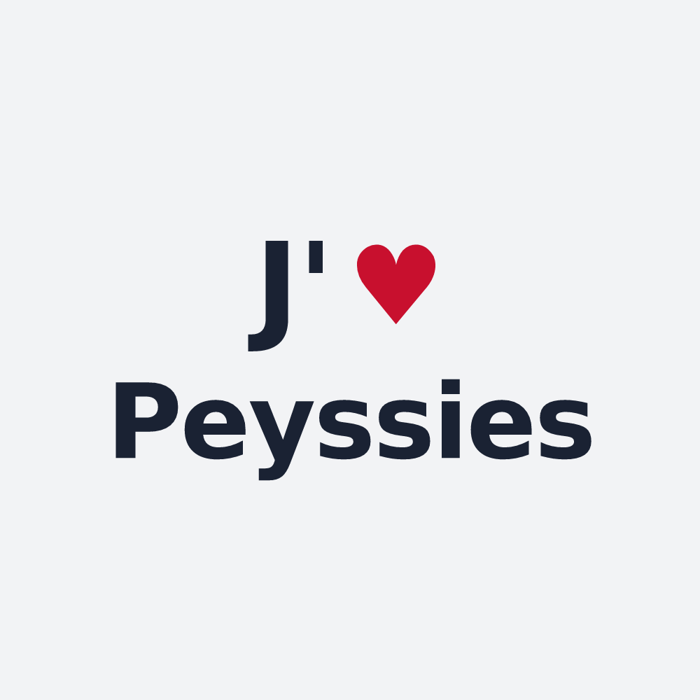 Poster personnalisé Peyssies — design J'aime Peyssies