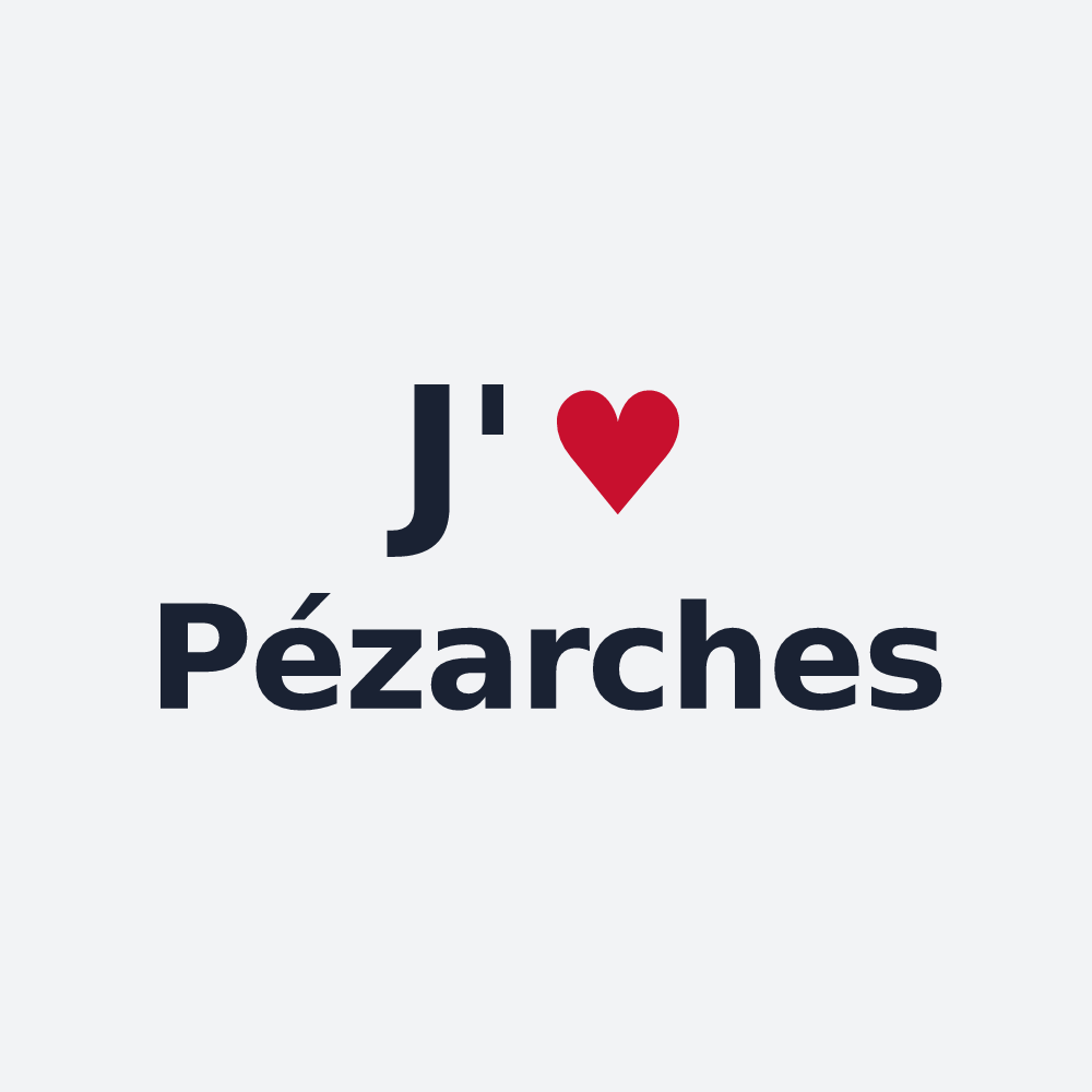 Poster personnalisé Pézarches — design J'aime Pézarches