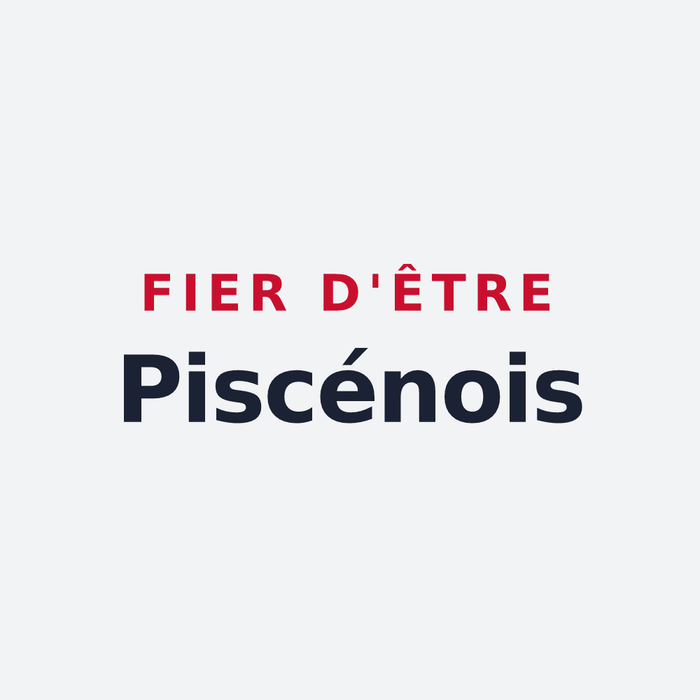 Poster « Fier d'être Piscénois » — design pour Pézenas