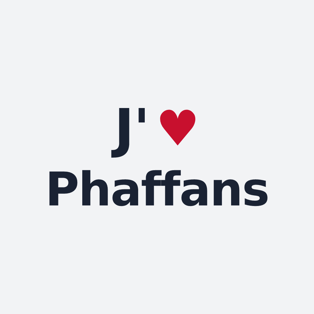 Poster personnalisé Phaffans — design J'aime Phaffans