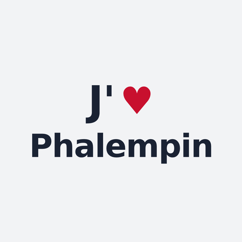 Poster personnalisé Phalempin — design J'aime Phalempin