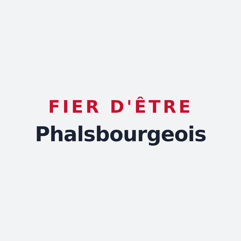 Poster « Fier d'être Phalsbourgeois » — design pour Phalsbourg