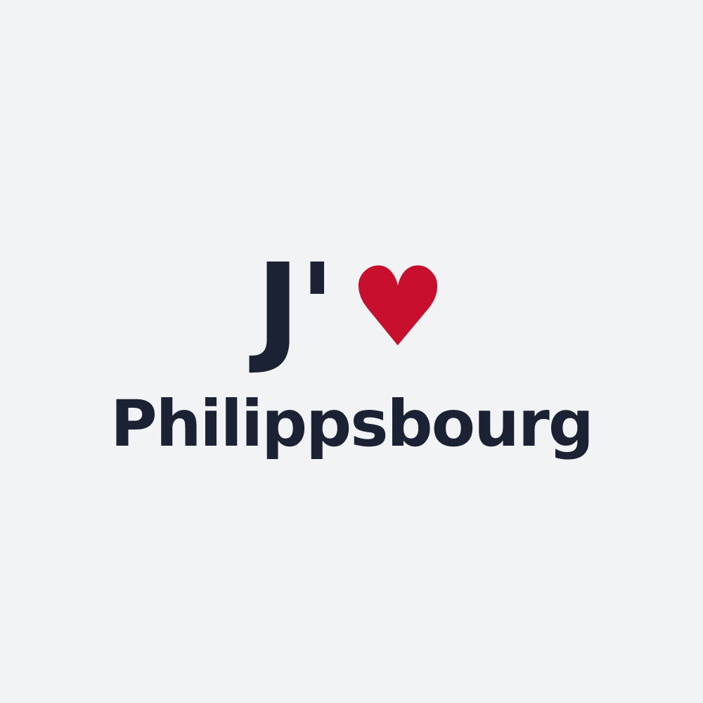 Poster personnalisé Philippsbourg — design J'aime Philippsbourg