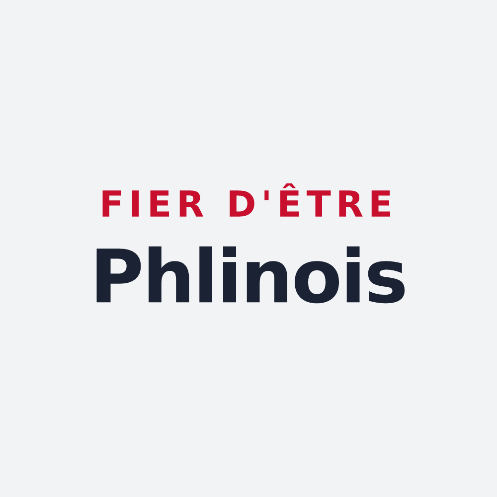 Poster « Fier d'être Phlinois » — design pour Phlin