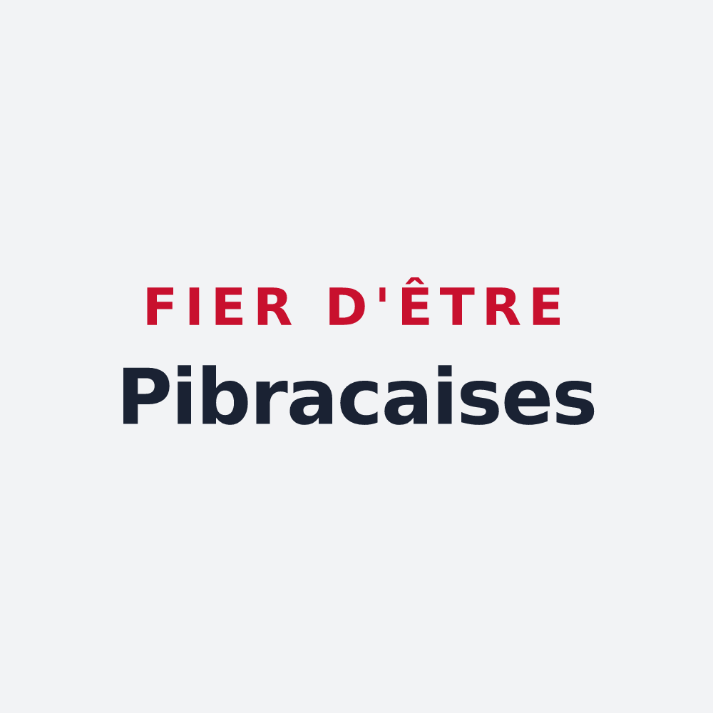 Poster « Fier d'être Pibracaises » — design pour Pibrac