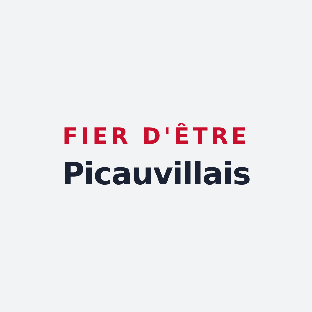 Poster « Fier d'être Picauvillais » — design pour Picauville