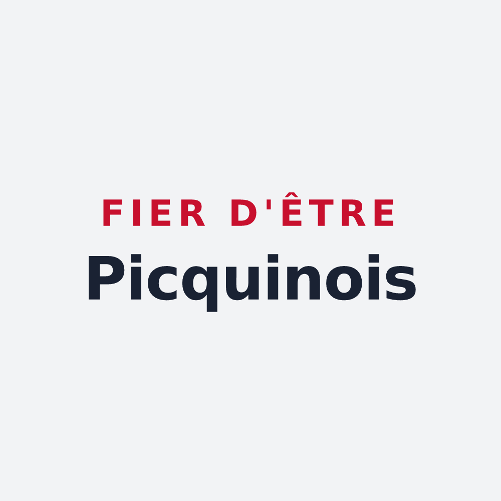 Poster « Fier d'être Picquinois » — design pour Picquigny