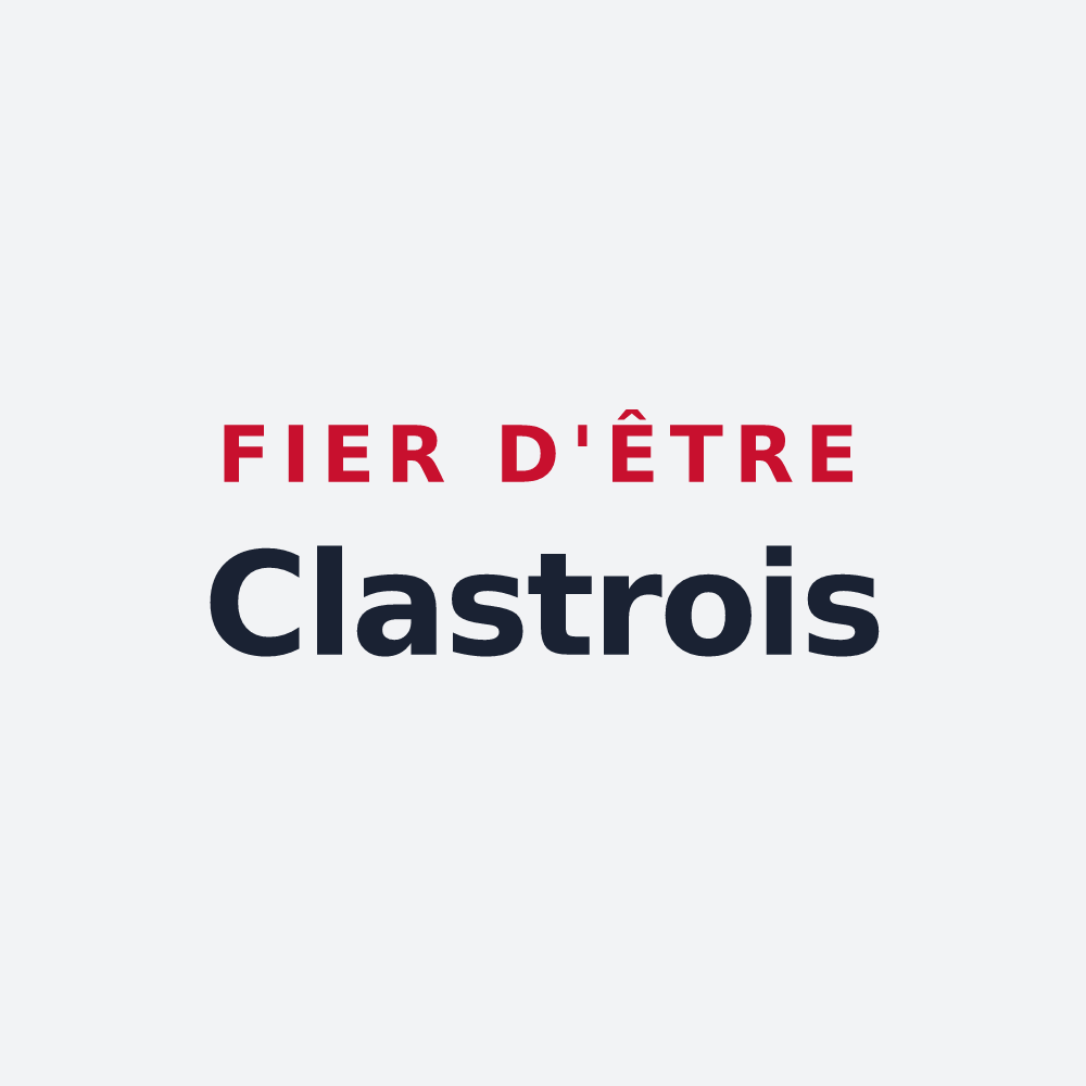 Poster « Fier d'être Clastrois » — design pour Piégros-la-Clastre