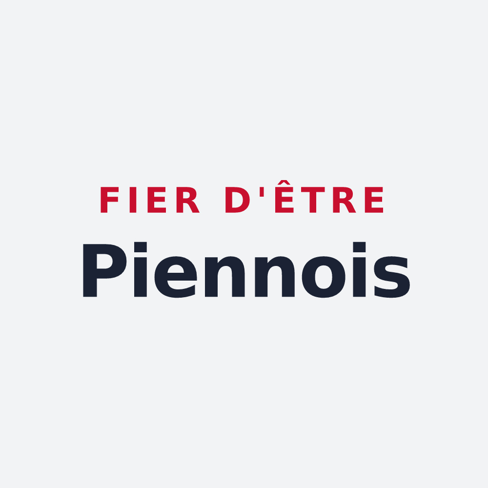 Poster « Fier d'être Piennois » — design pour Piennes