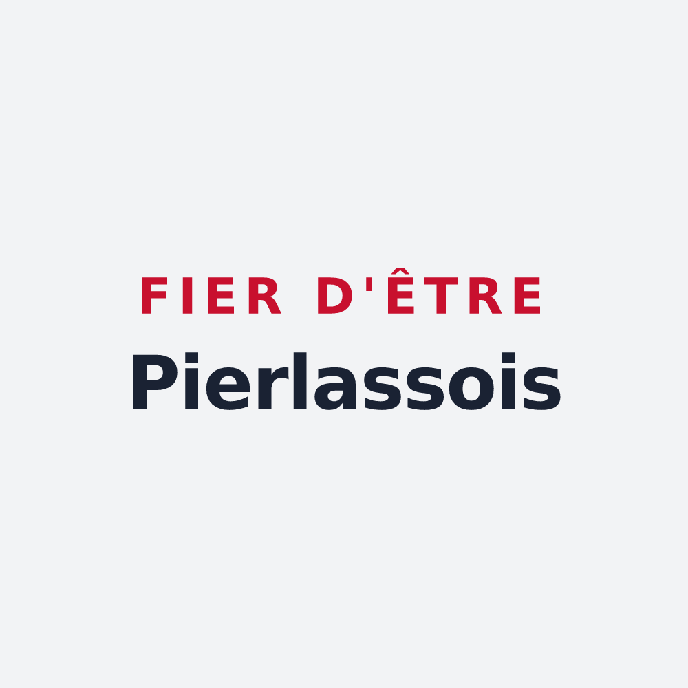 Poster « Fier d'être Pierlassois » — design pour Pierlas