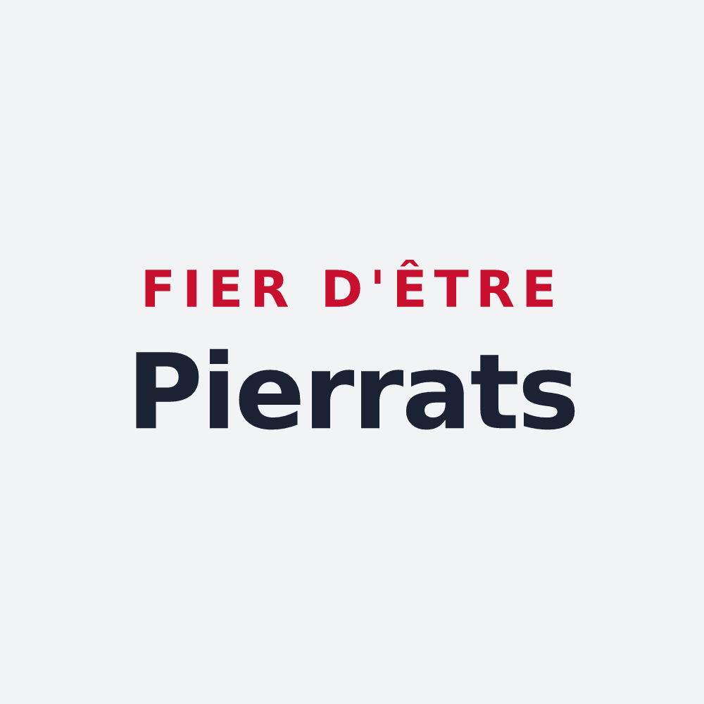 Poster « Fier d'être Pierrats » — design pour Pierre-la-Treiche