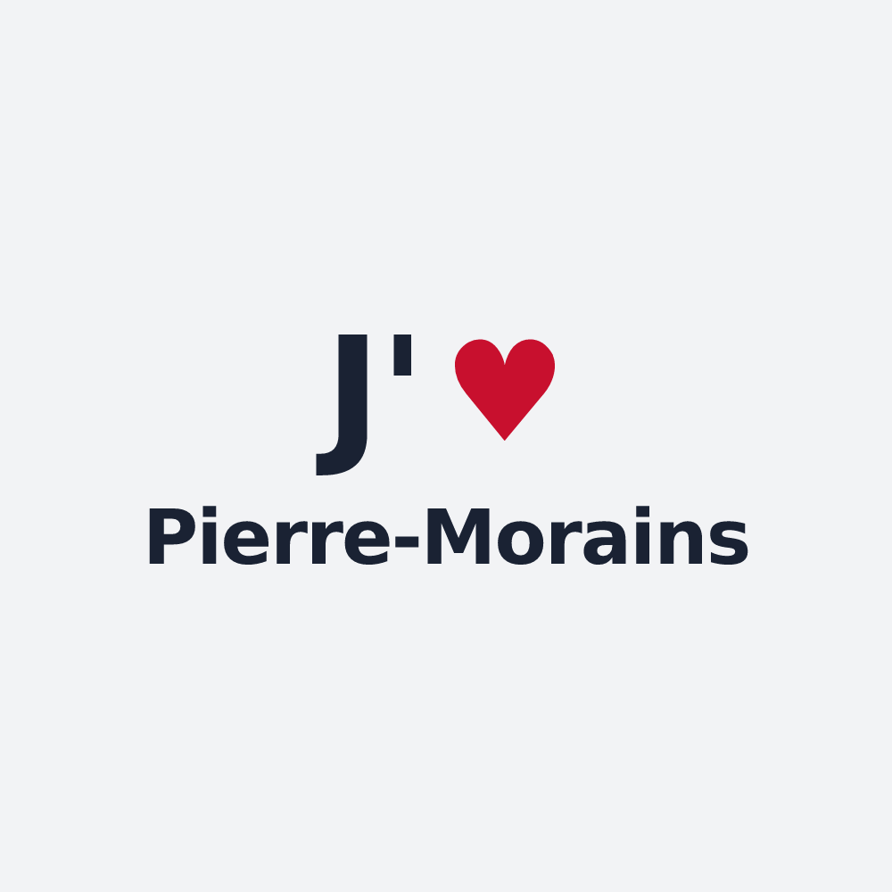 Poster personnalisé Pierre-Morains — design J'aime Pierre-Morains