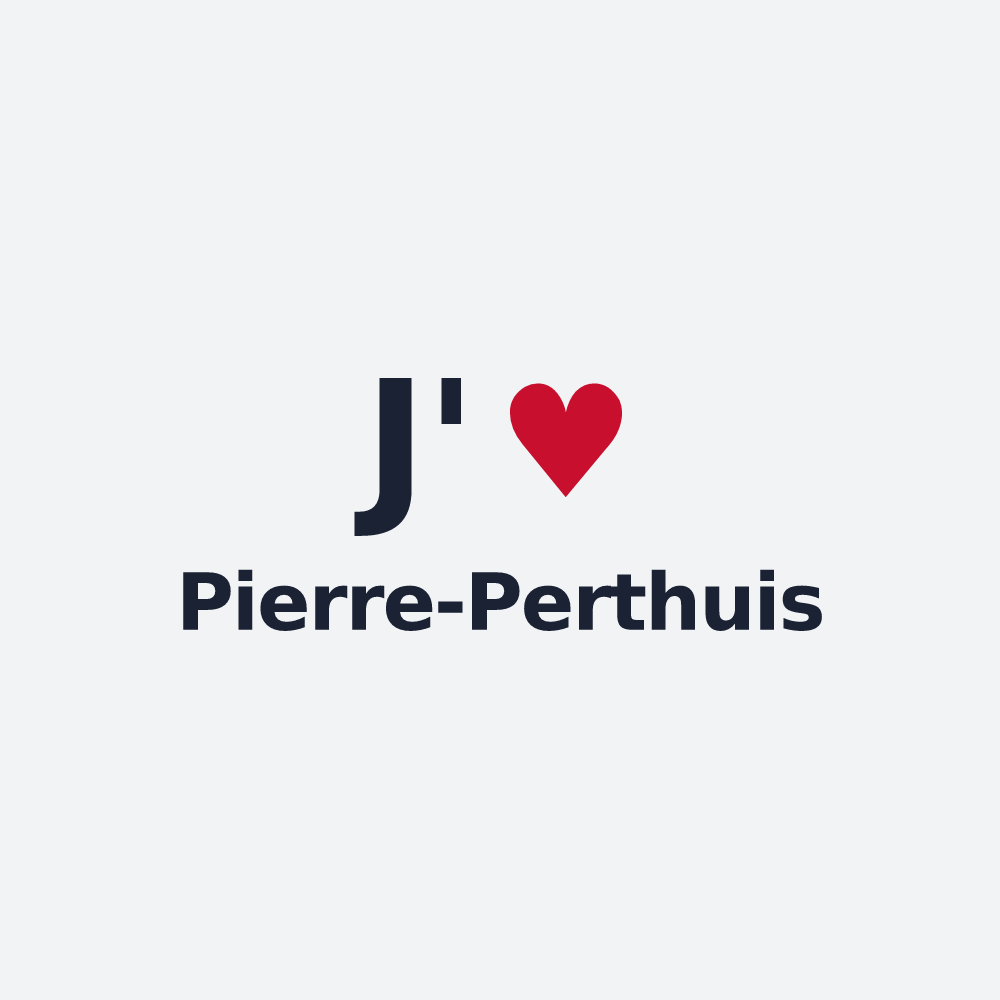 Poster personnalisé Pierre-Perthuis — design J'aime Pierre-Perthuis