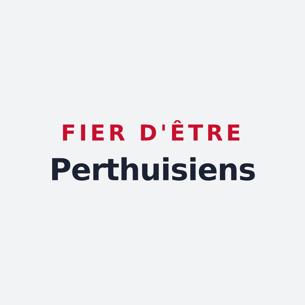 Poster « Fier d'être Perthuisiens » — design pour Pierre-Perthuis