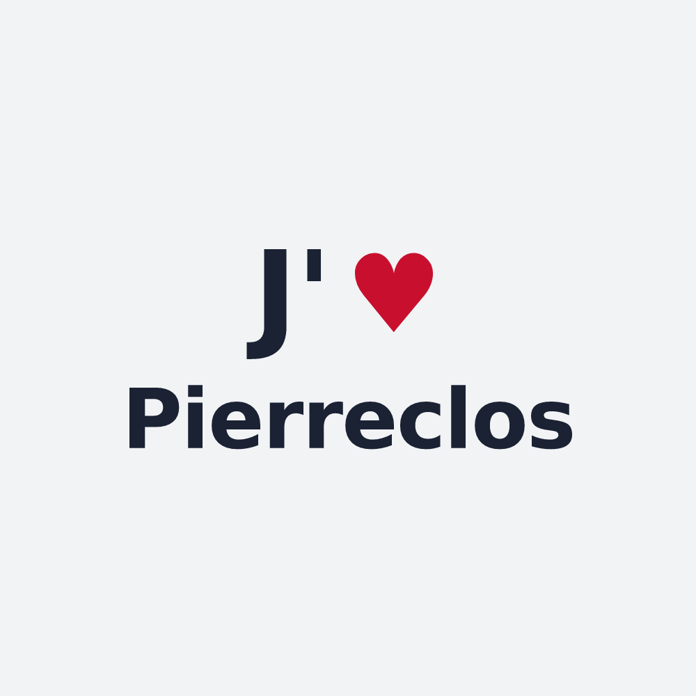 Poster personnalisé Pierreclos — design J'aime Pierreclos