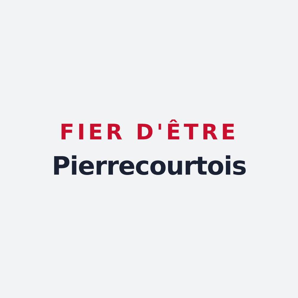Poster « Fier d'être Pierrecourtois » — design pour Pierrecourt