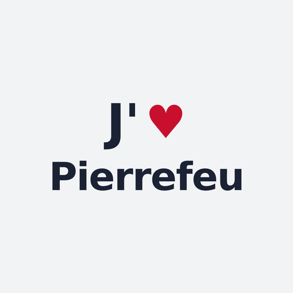 Poster personnalisé Pierrefeu — design J'aime Pierrefeu