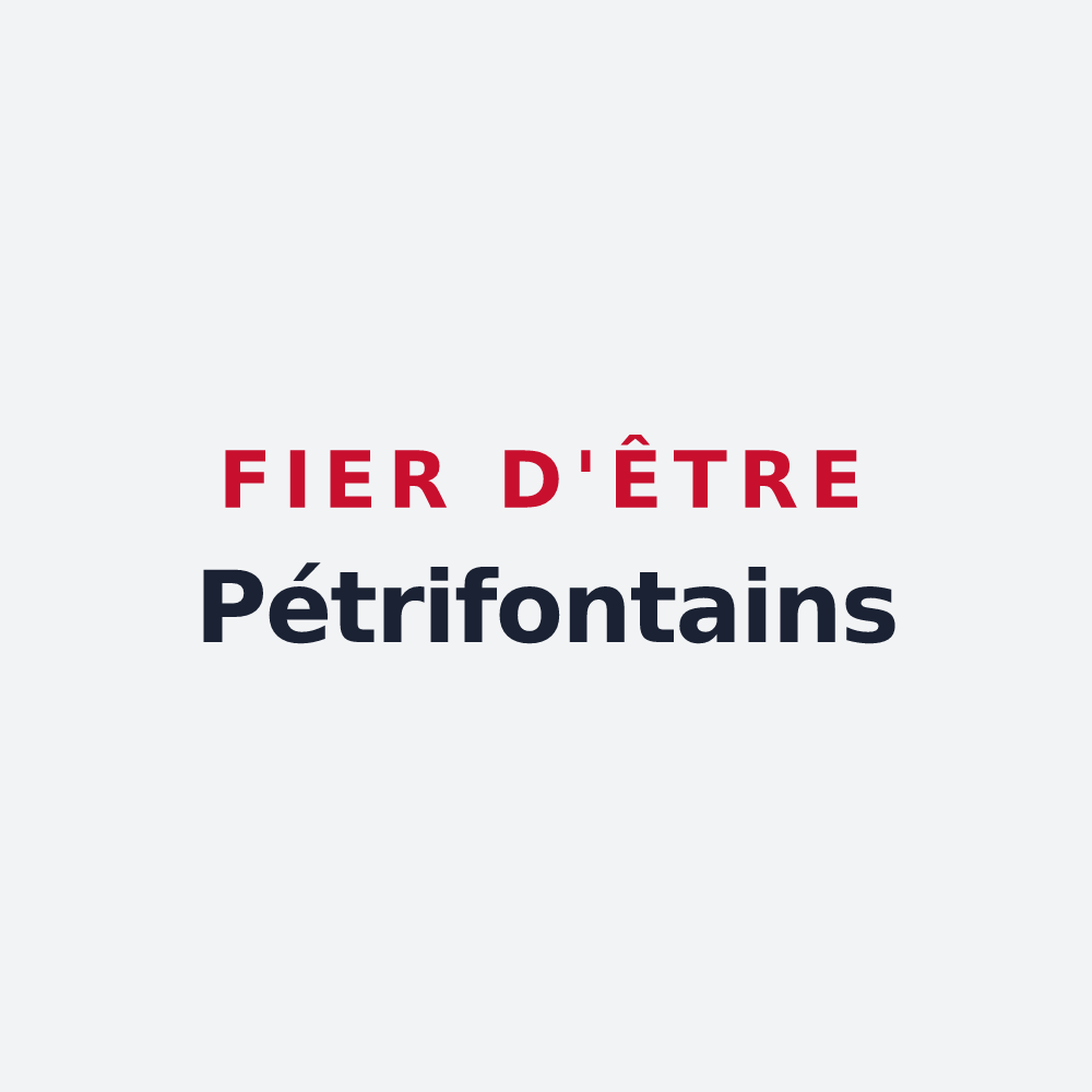Poster « Fier d'être Pétrifontains » — design pour Pierrefonds