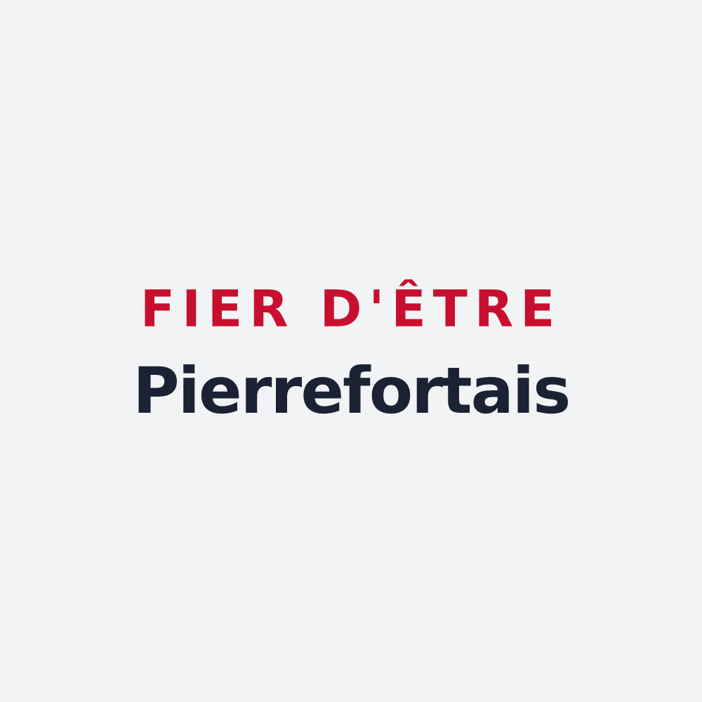 Poster « Fier d'être Pierrefortais » — design pour Pierrefort