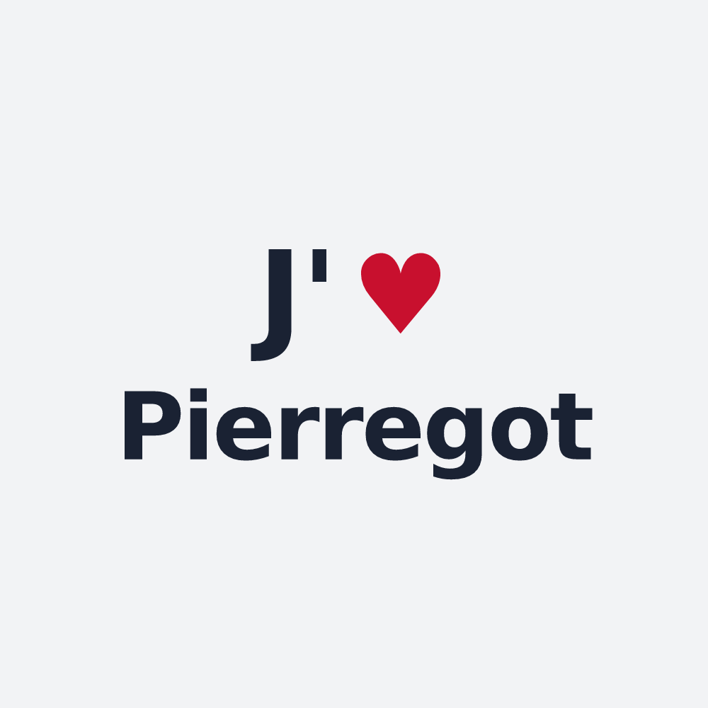 Poster personnalisé Pierregot — design J'aime Pierregot