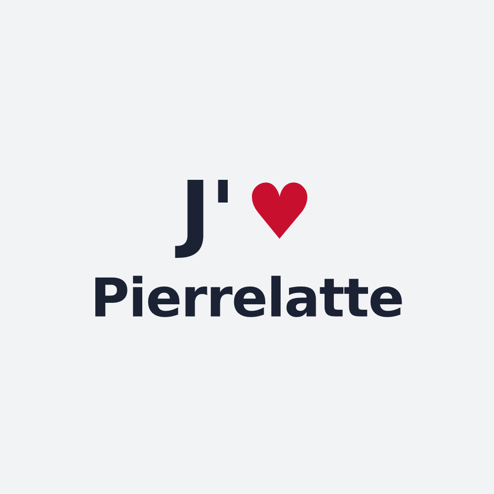 Poster personnalisé Pierrelatte — design J'aime Pierrelatte