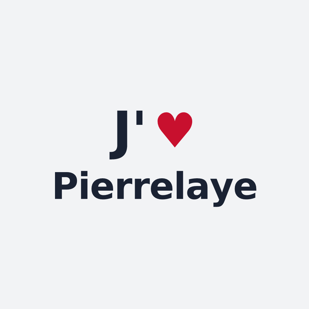 Poster personnalisé Pierrelaye — design « J'aime Pierrelaye » imprimé sur le poster