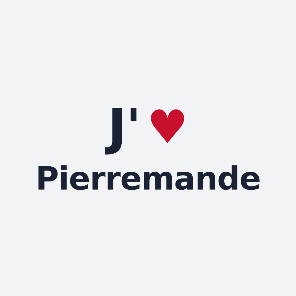 Poster personnalisé Pierremande — design J'aime Pierremande