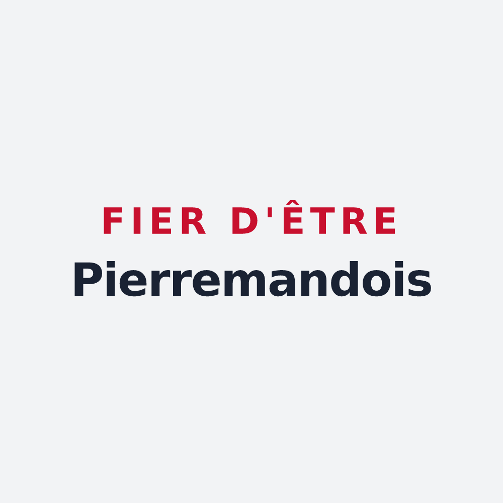 Poster « Fier d'être Pierremandois » — design pour Pierremande