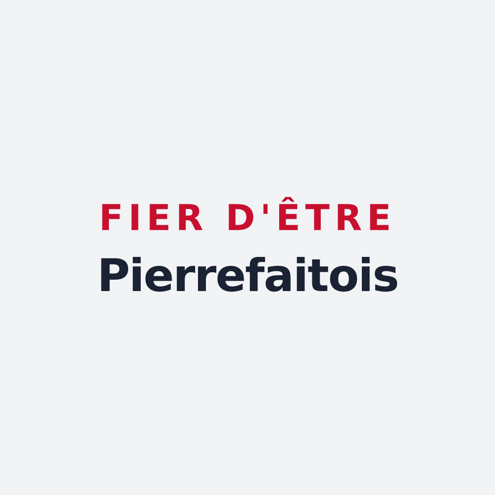 Poster « Fier d'être Pierrefaitois » — design pour Pierremont-sur-Amance