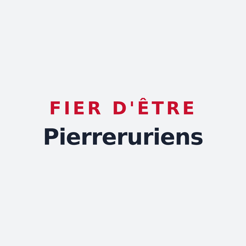 Poster « Fier d'être Pierreruriens » — design pour Pierrerue