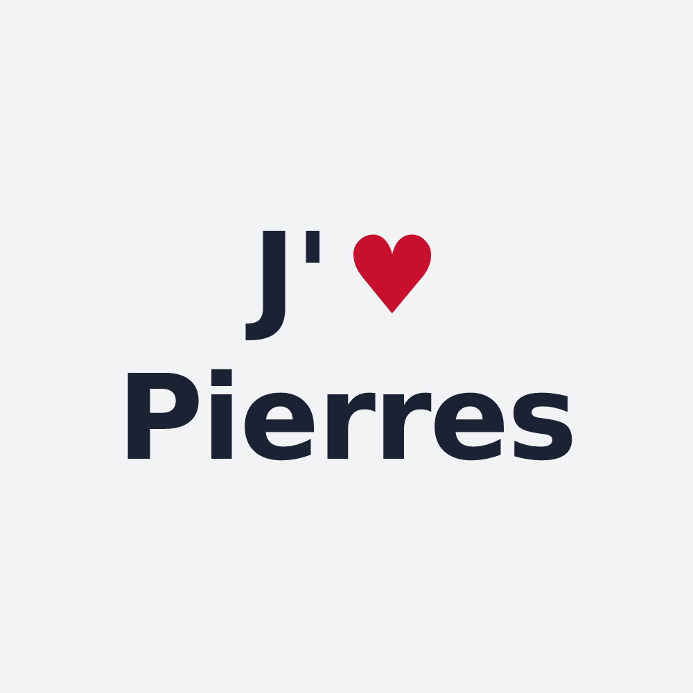 Poster personnalisé Pierres — design J'aime Pierres