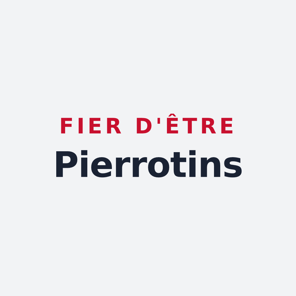 Poster « Fier d'être Pierrotins » — design pour Pierres