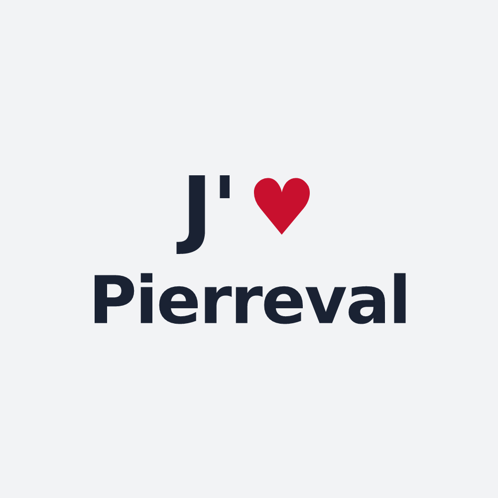 Poster personnalisé Pierreval — design J'aime Pierreval