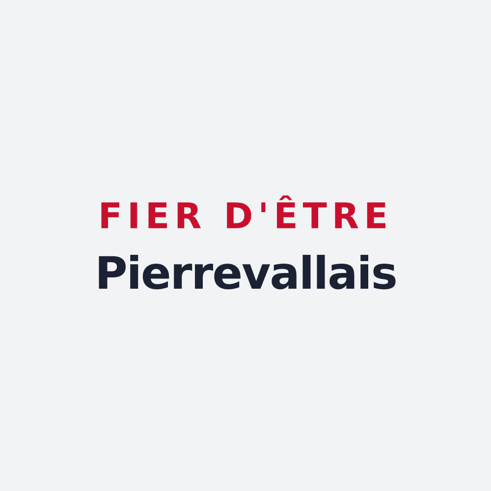 Poster « Fier d'être Pierrevallais » — design pour Pierreval