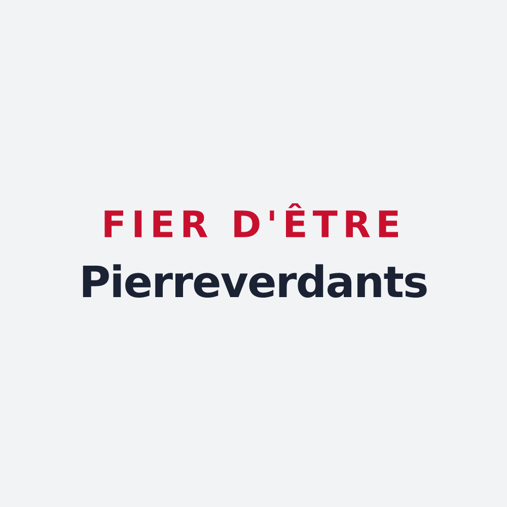Poster « Fier d'être Pierreverdants » — design pour Pierrevert