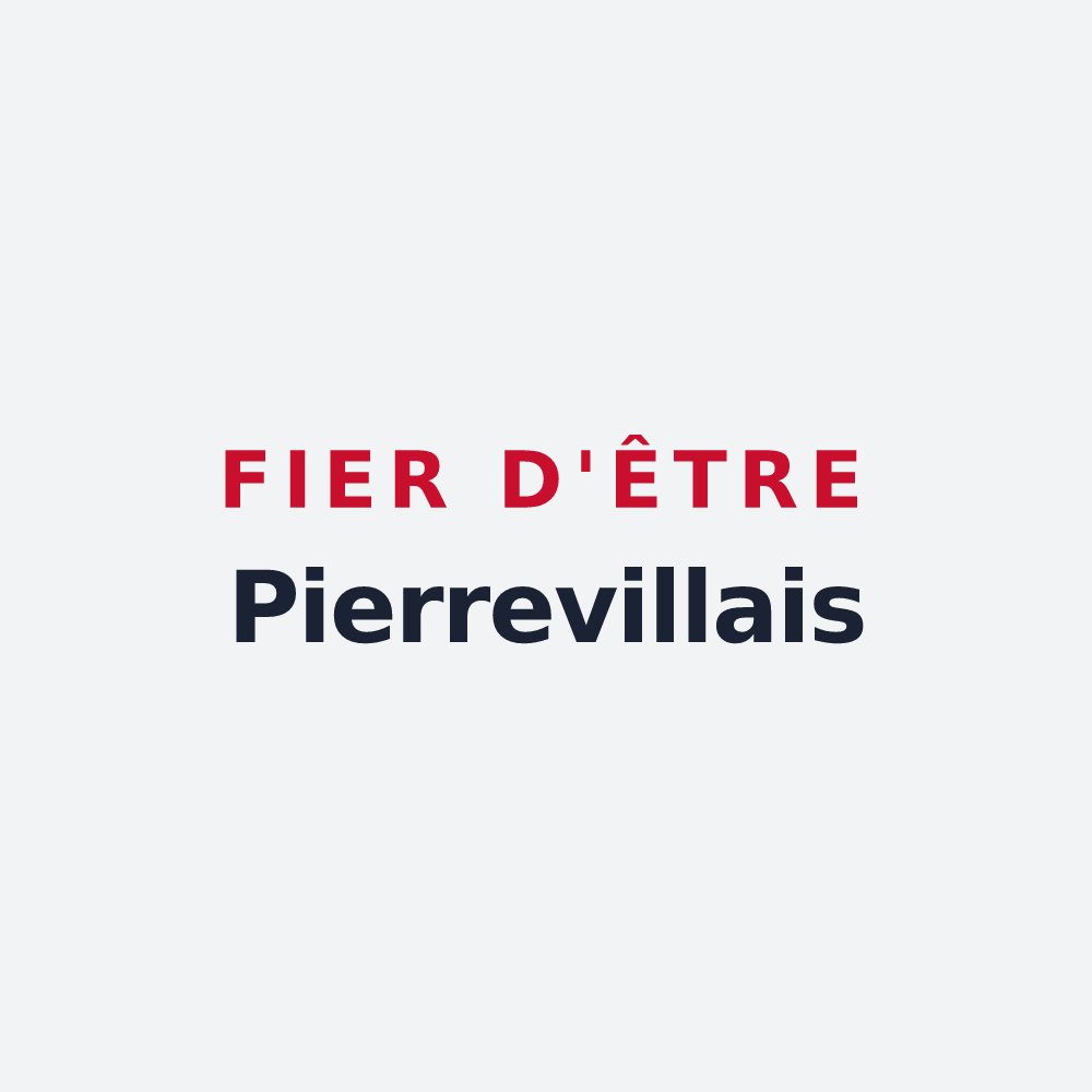 Poster « Fier d'être Pierrevillais » — design pour Pierreville