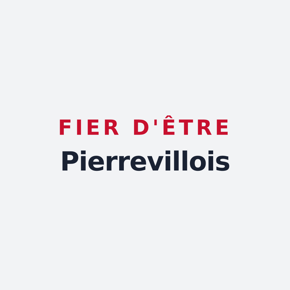 Poster « Fier d'être Pierrevillois » — design pour Pierrevillers