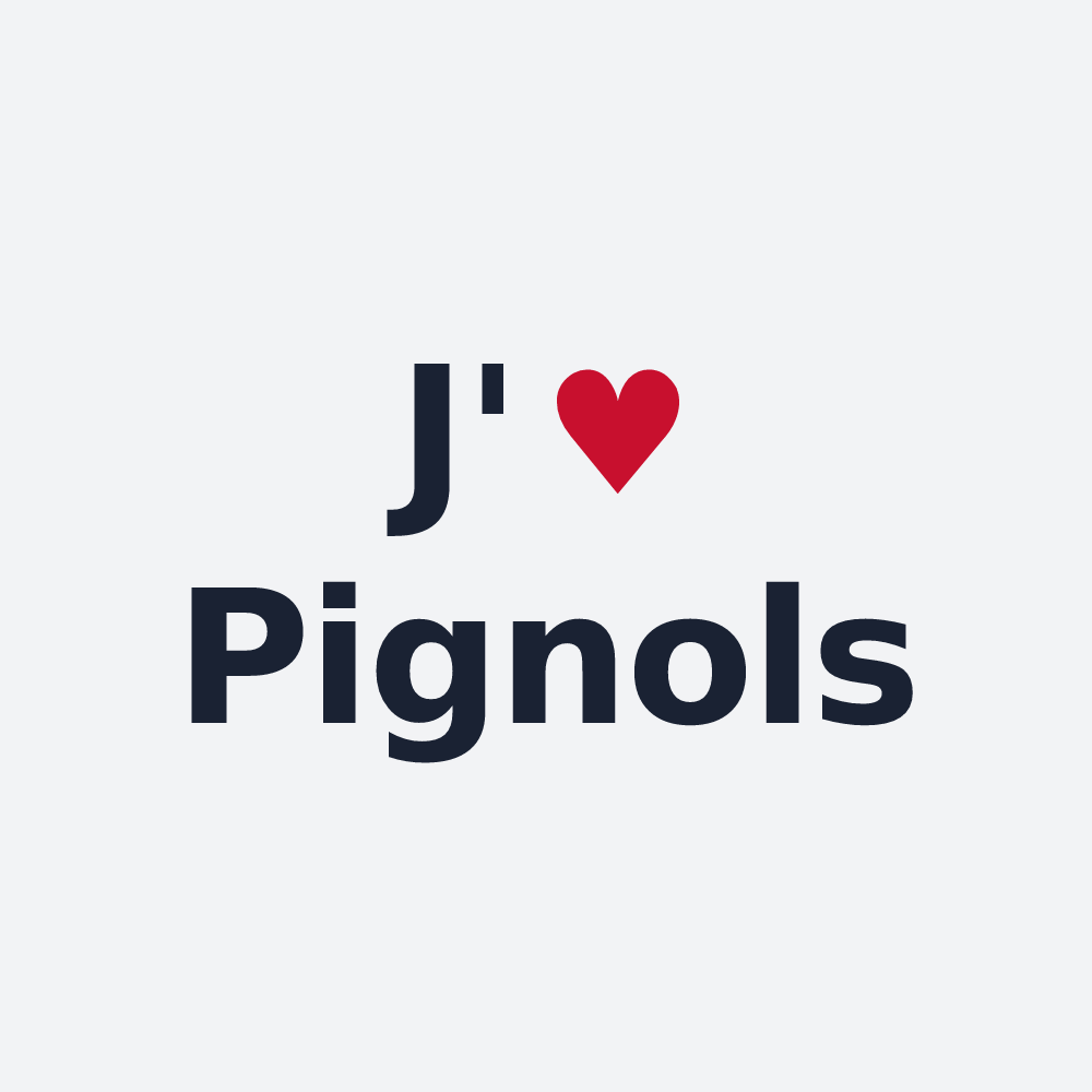 Poster personnalisé Pignols — design J'aime Pignols