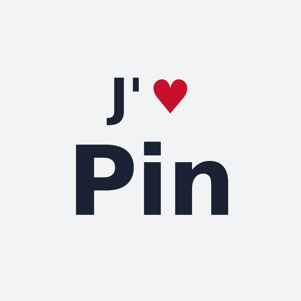 Poster personnalisé Pin — design J'aime Pin