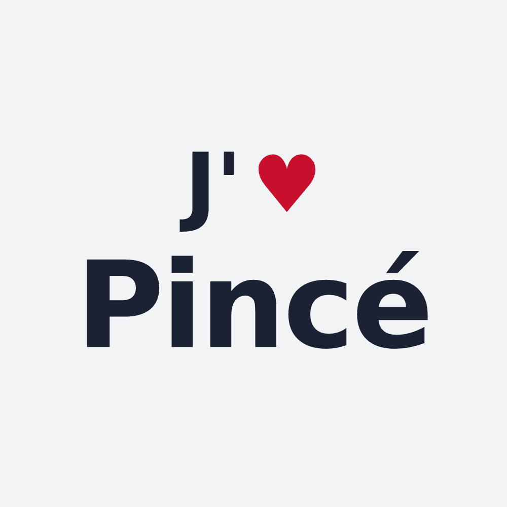 Poster personnalisé Pincé — design J'aime Pincé
