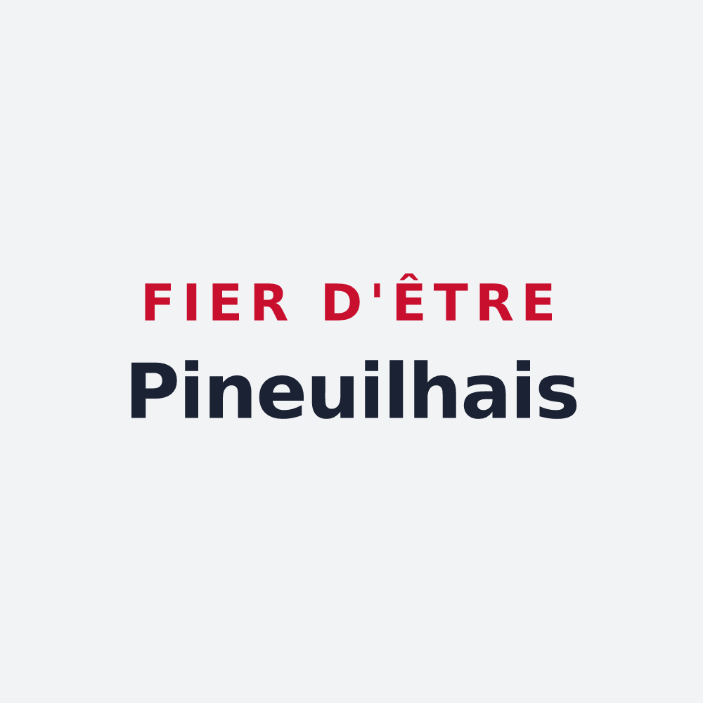 Poster « Fier d'être Pineuilhais » — design pour Pineuilh